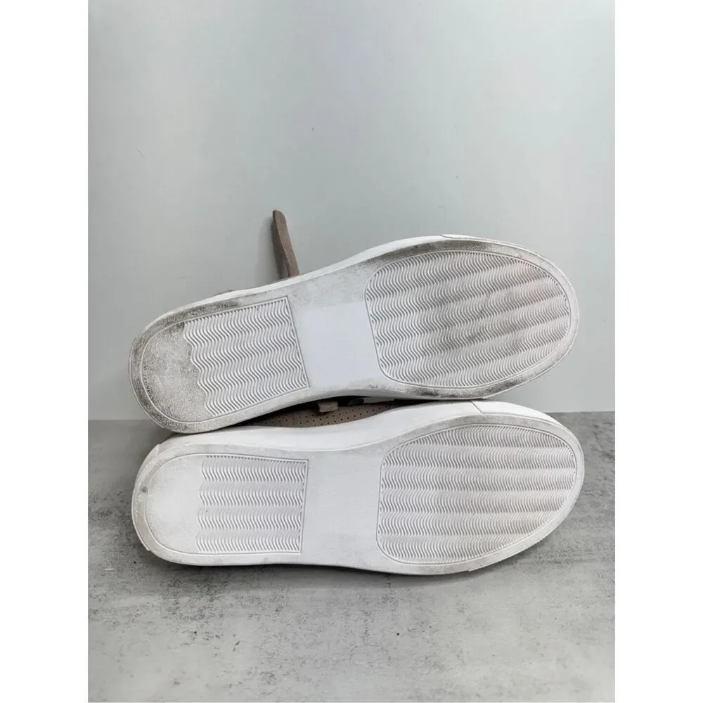 Steve Madden Sneaker Size‎ 5.5 Tan Leather Upper Rubber Sole